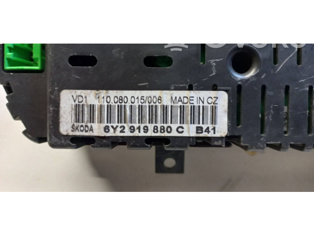 Панель приборов 6Y2919880C, 110080015 Skoda Fabia Mk1 (6Y)