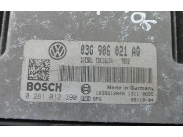 Řídící jednotka 03G906021AQ, 0281012390   Volkswagen Caddy 2006