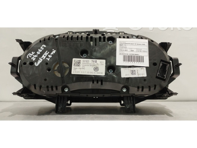 Geschwindigkeitsmesser Cockpit 5G1920741B, A2C99139400   Volkswagen Golf VII       