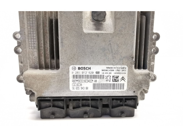 Блок управления двигателя 9665594380, 9659614980 Citroen Berlingo