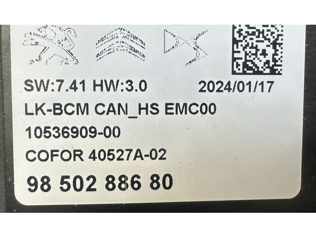 Блок комфорта 9850288680, 9850288680 Citroen C5 X