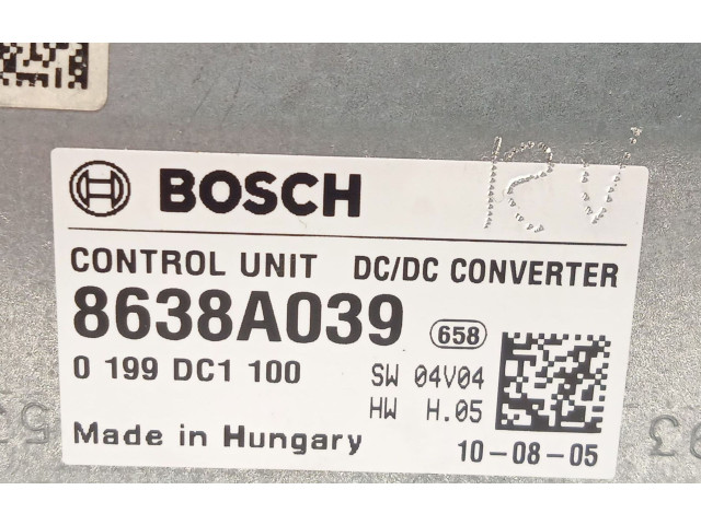 Блок управления 8638A039, 0199DC1100 Mitsubishi ASX