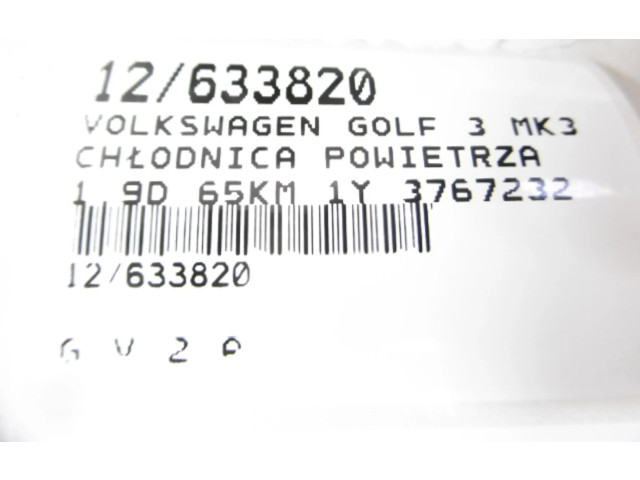 Интеркулер  376723261, 376723261   Volkswagen Golf III 