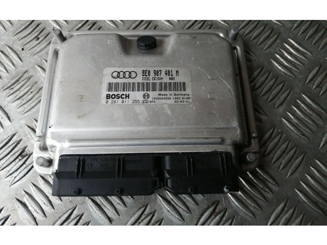 Блок управления двигателя 8E0907401M, 0281011255 Audi A6 S6 C5 4B