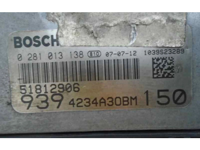 Блок управления двигателем Блок управления 0281013138 Alfa Romeo 166