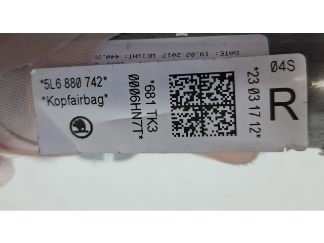 Подушка безопасности двери 5L6880742, 76550 Skoda Yeti (5L)