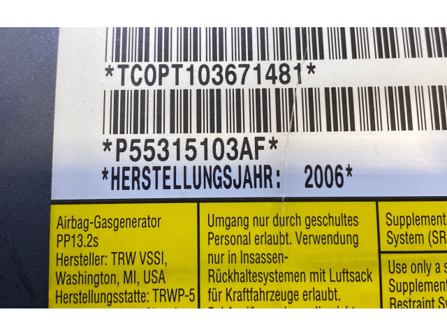 Подушка безопасности пассажира P55315103AF, TC0T103671481 Jeep Cherokee