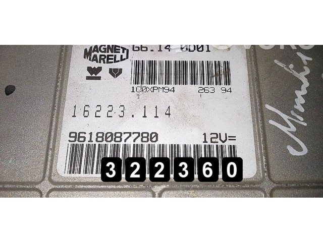 Блок управления двигателя 9618087780   Citroen ZX