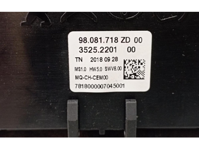 Блок управления климат-контролем 98081718ZD, 35252201   Peugeot Partner III
