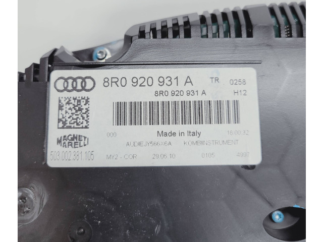 Панель приборов 8R0920931A, 503002381105 Audi Q5 SQ5