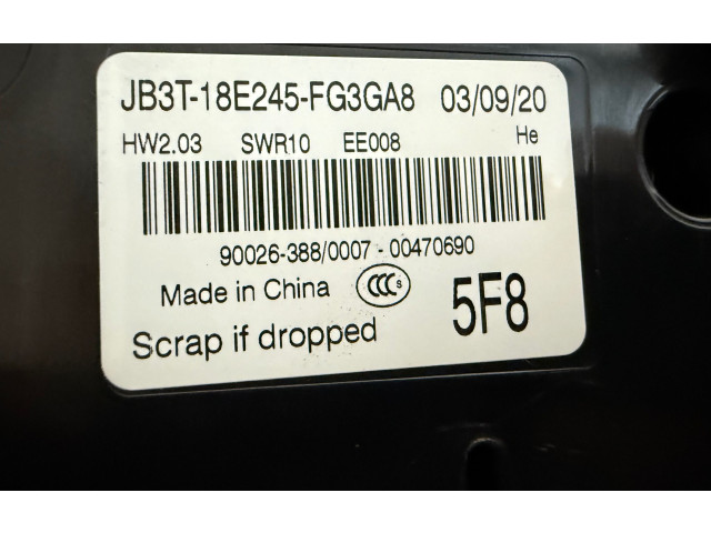 Блок управления климат-контролем JB3T18E245FG3GA8 Ford Ranger