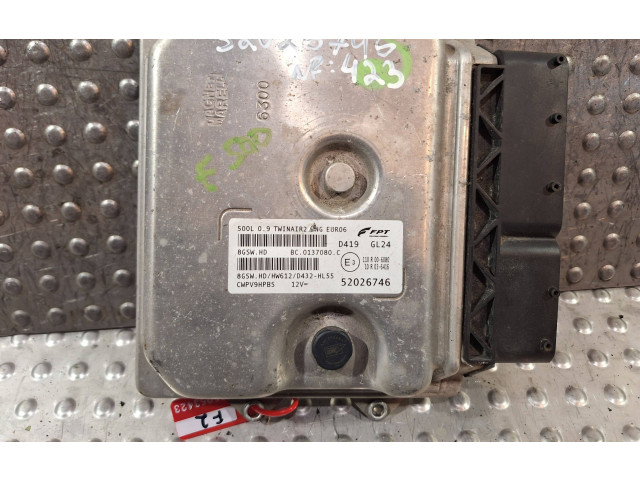Блок управления двигателя S25053423, 52026746 Fiat 500L