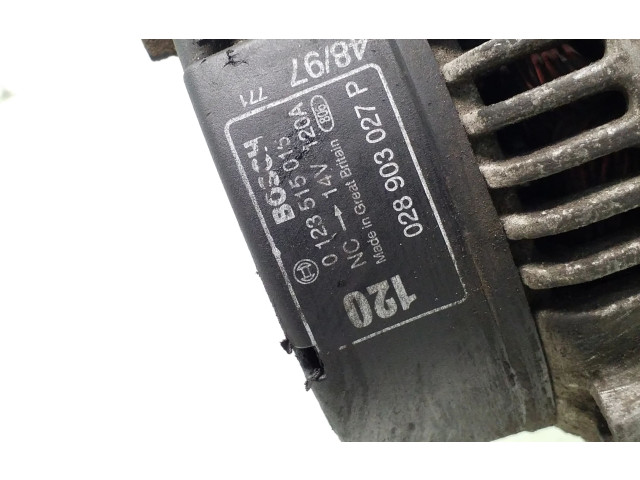 Генератор 0123515015, 028903027P   Volkswagen Transporter - Caravelle T4      