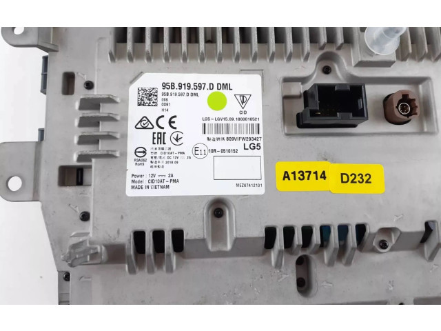 Дисплей    95B919597D, 95B919597   Porsche Macan