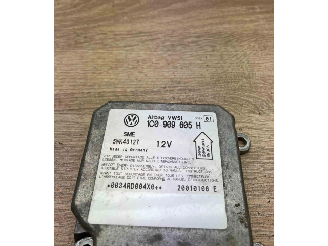 Блок подушек безопасности 1C0909605H, 5WK43127   Skoda Fabia Mk1 (6Y)