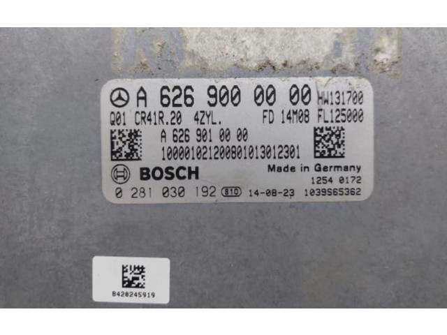 Řídící jednotka A6269000000, 0281030192   Mercedes-Benz C W205 2015