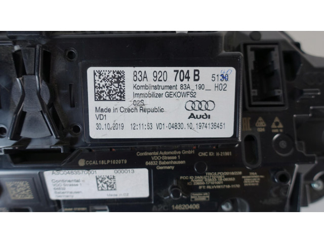 Панель приборов 83A920704B LICZNIK VIRTUAL ZEGARY LCD AUDI Q3 83A Audi Q3 F3
