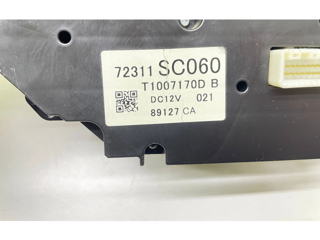 Блок управления климат-контролем 72311SC060, T1007170D Subaru Forester SH