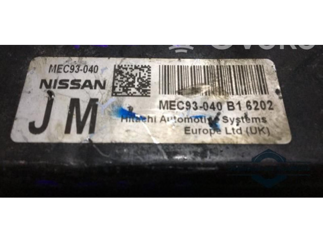 Řídící jednotka MEC93040, MEC93040B1. Nissan Note (E11) 2007