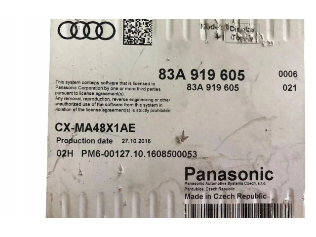 Дисплей 83A919605 Audi Q3 F3