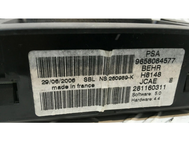 Блок управления климат-контролем 9658084577   Citroen C4 I