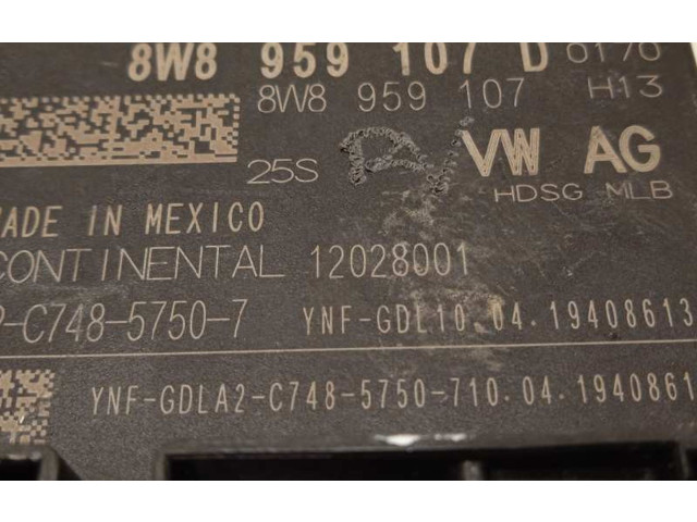 Блок управления 8W0959107D Audi Q5 SQ5