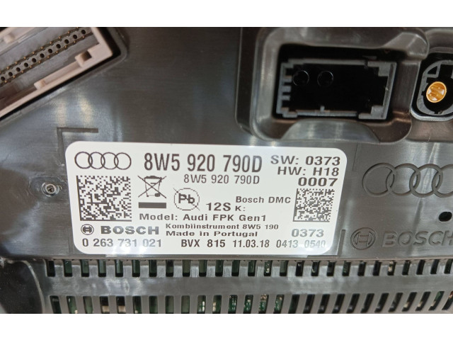 Панель приборов 8W5920790D, 0263731021 Audi Q5 SQ5