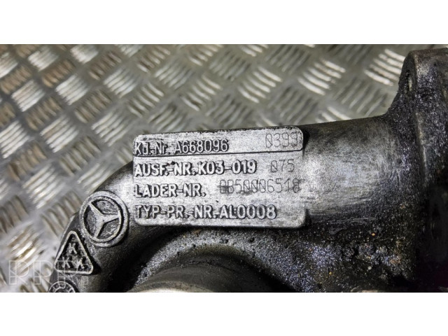 Turbodmychadlo Турбина A6680960399, BB50006518 Mercedes-Benz Vaneo W414 1.7