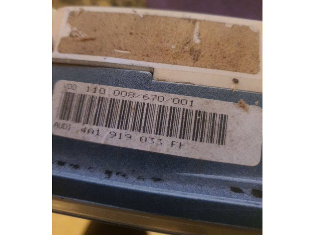 Přístrojová deska Audi A6 S6 C4 4A 1995 110008670001, 4A1919033FK