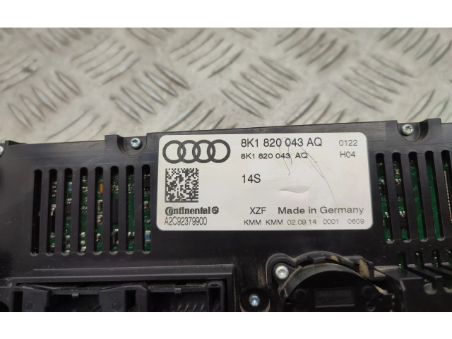 Блок управления климат-контролем 8K1820043AQ Audi Q5 SQ5