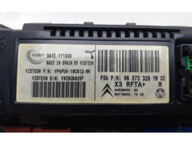 Блок управления климат-контролем 96573328YW Citroen Berlingo