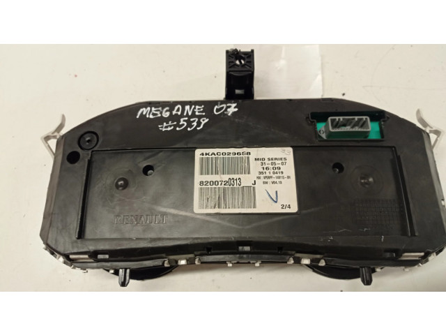 Панель приборов 4KAC029658, 8200720313 Renault Megane II