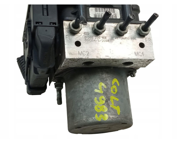 Блок АБС 4670A403, 0265230168 Mitsubishi Colt 2004 - 2008 года