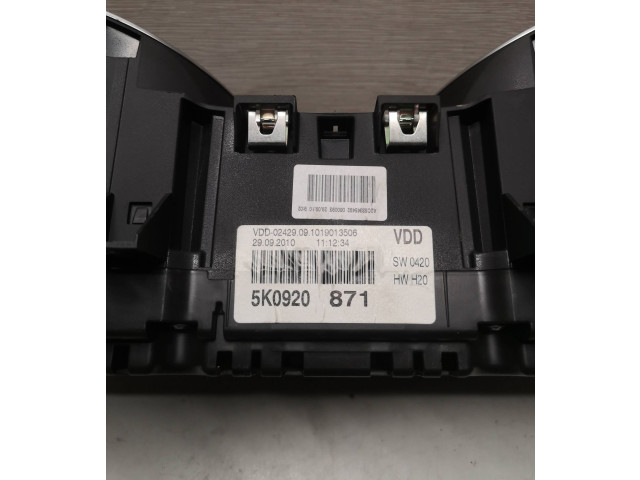 Панель приборов 5K0920871, 1019013506 Volkswagen Golf VI