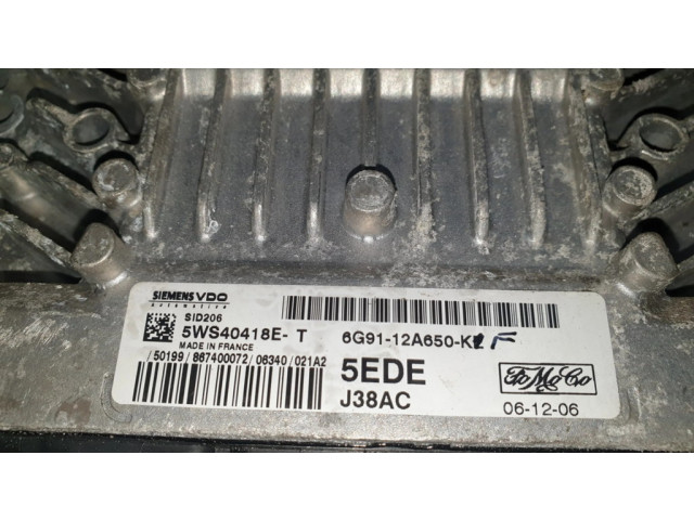 Блок управления двигателем Блок управления 6G9112A650KL   Ford Galaxy