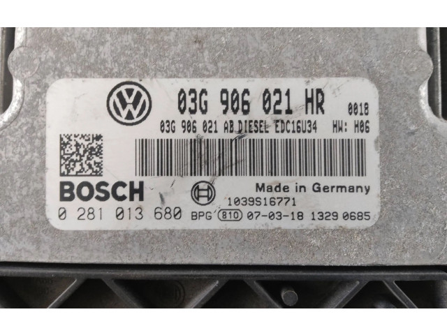 Řídící jednotka 03G906021HR, 03G906021AB   Volkswagen Caddy 2007