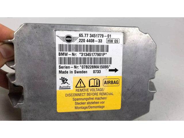 Блок подушек безопасности 3451779, 31345177901P Mini One - Cooper Coupe R56