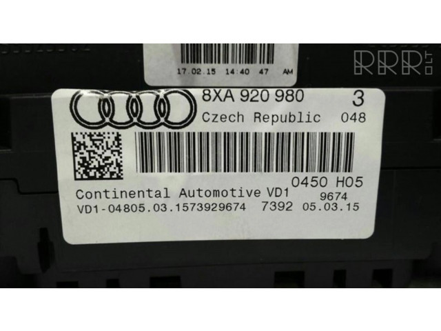 Панель приборов 8XA920980 Audi A1