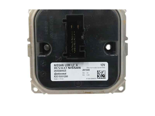 Řídící jednotka 260558992E, CENTRALITALED Nissan Juke II F16 2021