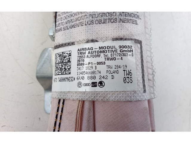 Подушка безопасности в сиденье 6V0880242D, 6V0880242D Skoda Fabia Mk2 (5J)