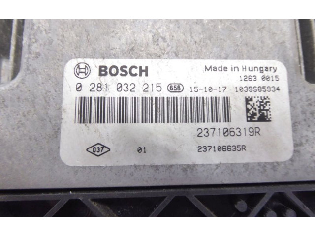 Блок управления двигателя 0281032215, 0281032215 Dacia Dokker