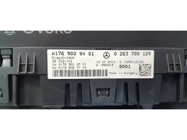 Přístrojová deska Mercedes-Benz A W176 2012 1769008500, 0263700129