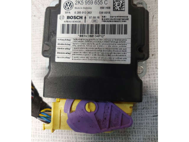 Блок подушек безопасности 2K5959655C, 0285013263 Volkswagen Caddy