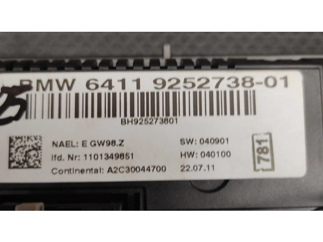 Блок управления климат-контролем 9252738, 9208591   BMW X3 F25