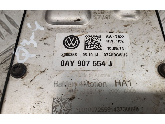 Блок управления редуктора коробки передач (раздатки) 0AY907554J   Audi Q3 8U