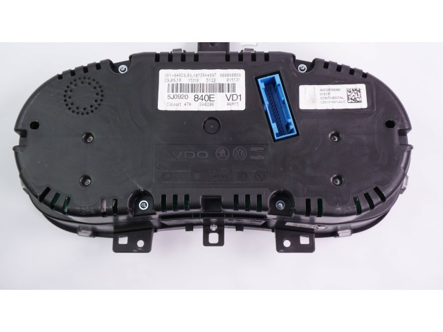 Панель приборов 5J0920840E, A2C53356360 Skoda Fabia Mk2 (5J)