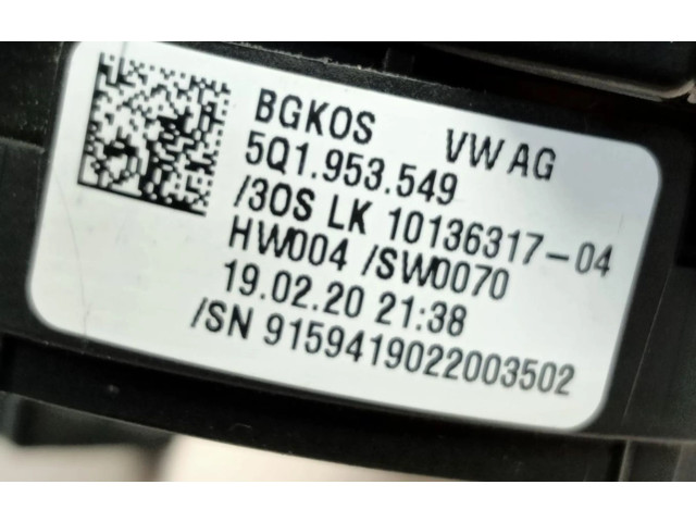 Подрулевой шлейф SRS 5Q1953549 Audi A3 S3 A3 Sportback 8P