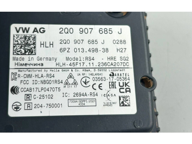 Модуль управления слепым пятном 2Q0907685J Volkswagen Golf VIII