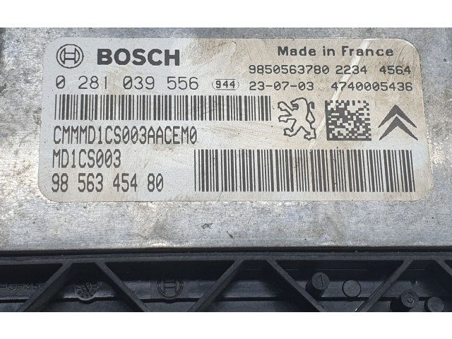 Блок управления двигателя 9856345480, 9856345480 Opel Combo E