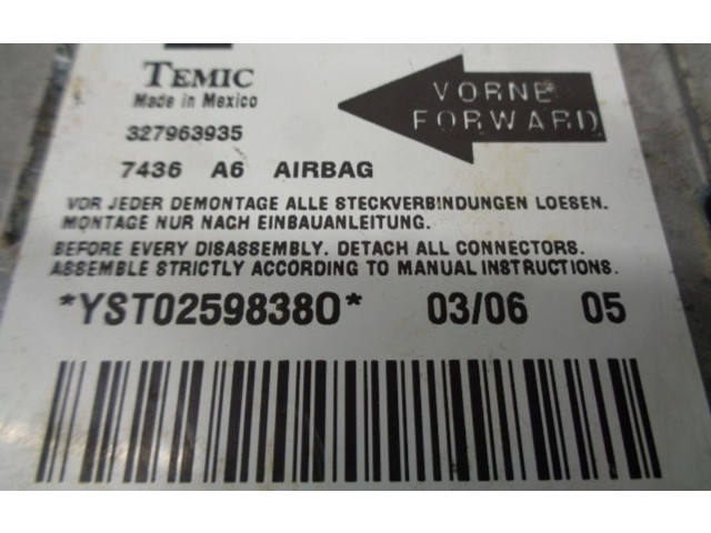 Блок подушек безопасности 13203620, 327963935   Opel Meriva A